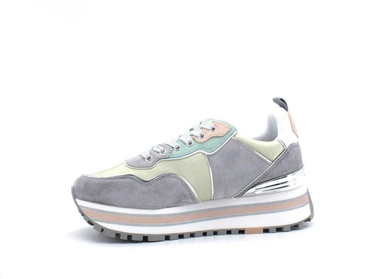 LIU JO Maxi Wonder 24 Sneaker Cow Suede Turquoise BA2053PX102 - Sandrini Calzature e Abbigliamento