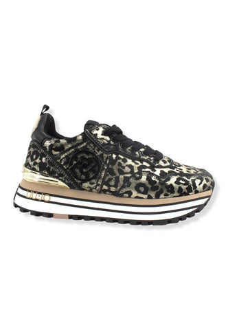 LIU JO Maxi Wonder 24 Sneaker Donna Animalier Light Gold BF2103PX293 - Sandrini Calzature e Abbigliamento