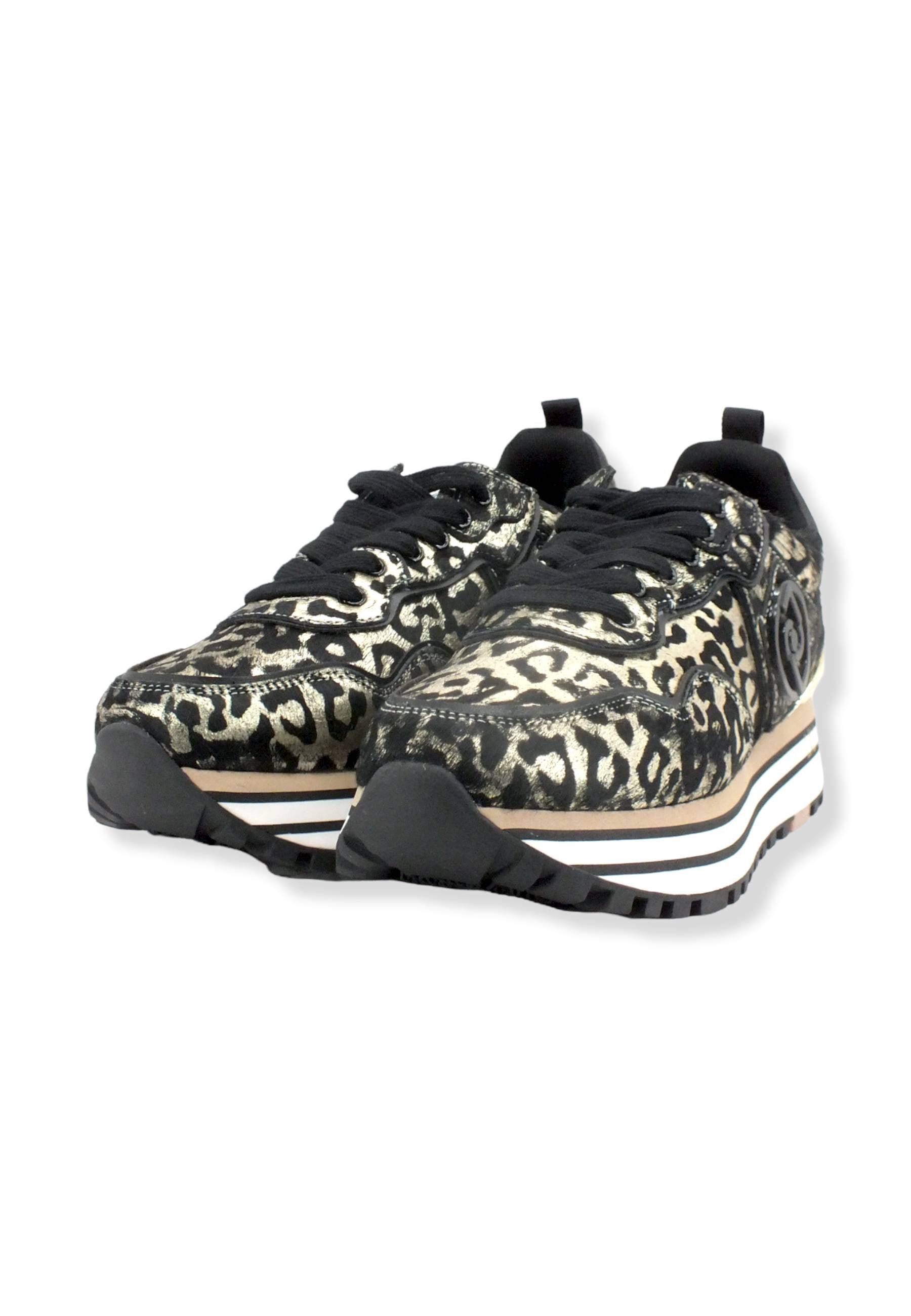 LIU JO Maxi Wonder 24 Sneaker Donna Animalier Light Gold BF2103PX293 - Sandrini Calzature e Abbigliamento