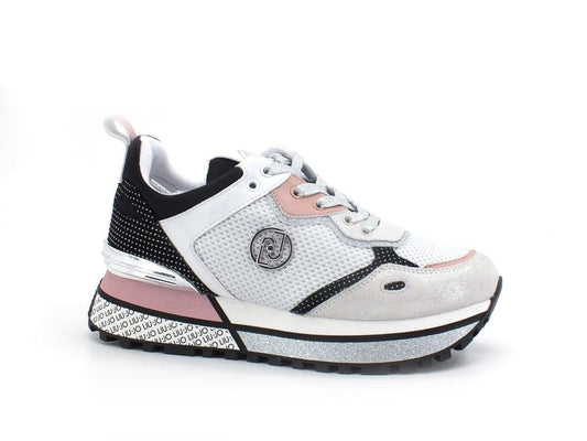 LIU JO Maxi Wonder 33 Sneaker Cow Mesh Suede White BA2129PX027 - Sandrini Calzature e Abbigliamento