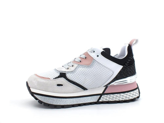 LIU JO Maxi Wonder 33 Sneaker Cow Mesh Suede White BA2129PX027 - Sandrini Calzature e Abbigliamento