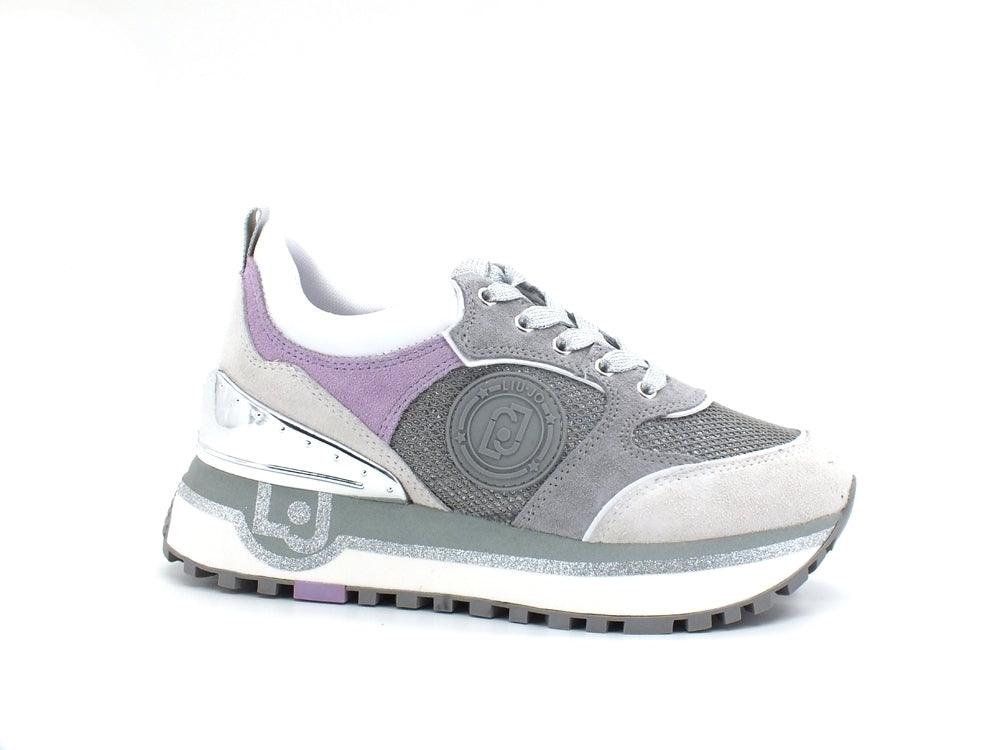 LIU JO Maxi Wonder 38 Sneaker Suede Glitter Cement Lilla BA2061PX230 - Sandrini Calzature e Abbigliamento