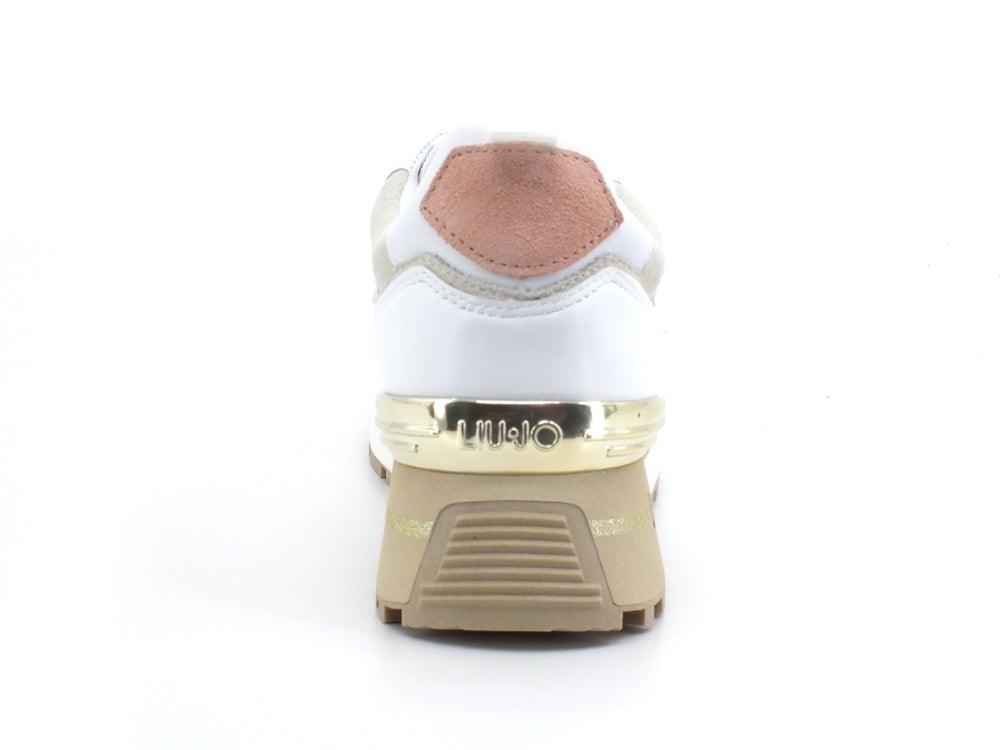 LIU JO Maxi Wonder 43 Sneaker Calf White Lamb BA2133P0102 - Sandrini Calzature e Abbigliamento