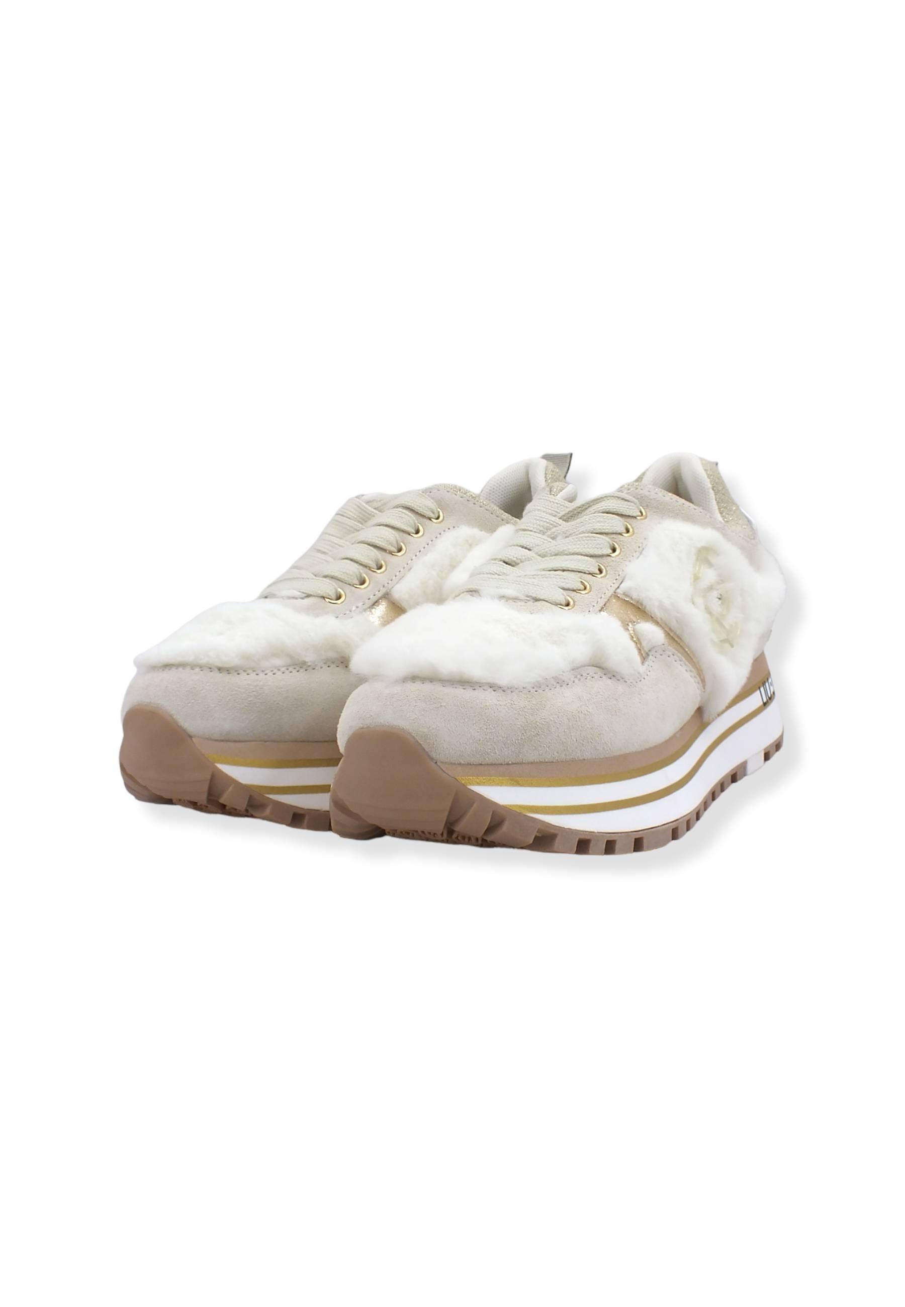 LIU JO Maxi Wonder 48 Sneaker Pelo Donna White BF2113PX295 - Sandrini Calzature e Abbigliamento