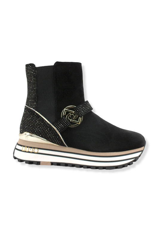 LIU JO Maxi Wonder 49 Sock Sneaker Donna Black BF2111PX257 - Sandrini Calzature e Abbigliamento