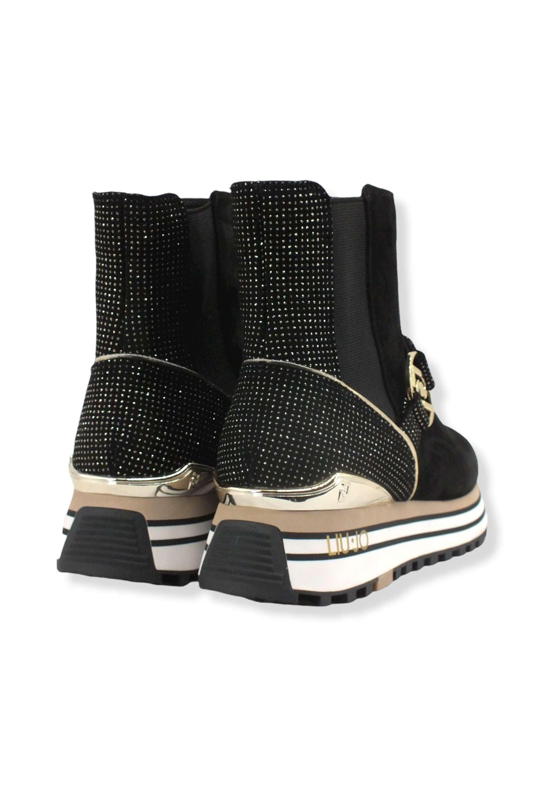 LIU JO Maxi Wonder 49 Sock Sneaker Donna Black BF2111PX257 - Sandrini Calzature e Abbigliamento