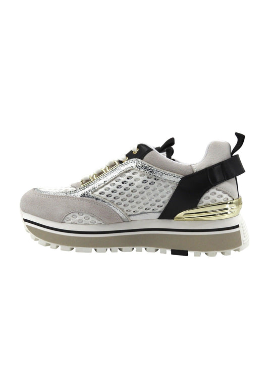 LIU JO Maxi Wonder 72 Sneaker Donna White Black BA4057TX258 - Sandrini Calzature e Abbigliamento