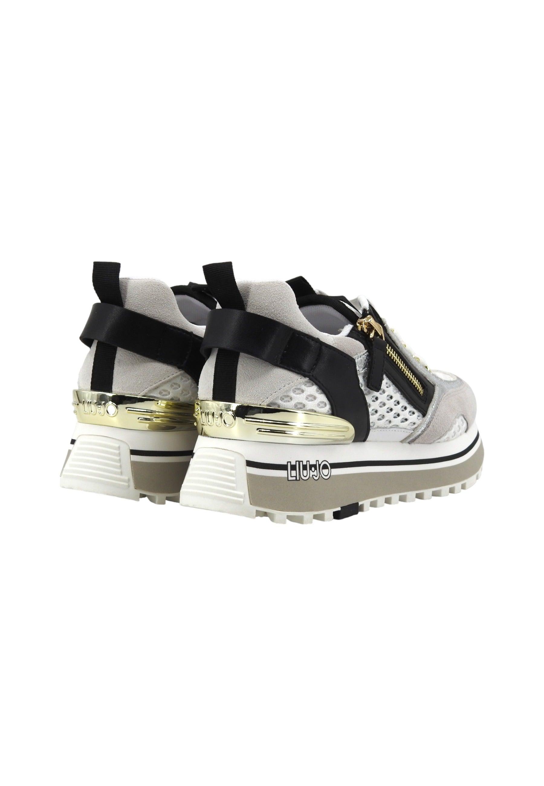 LIU JO Maxi Wonder 72 Sneaker Donna White Black BA4057TX258 - Sandrini Calzature e Abbigliamento