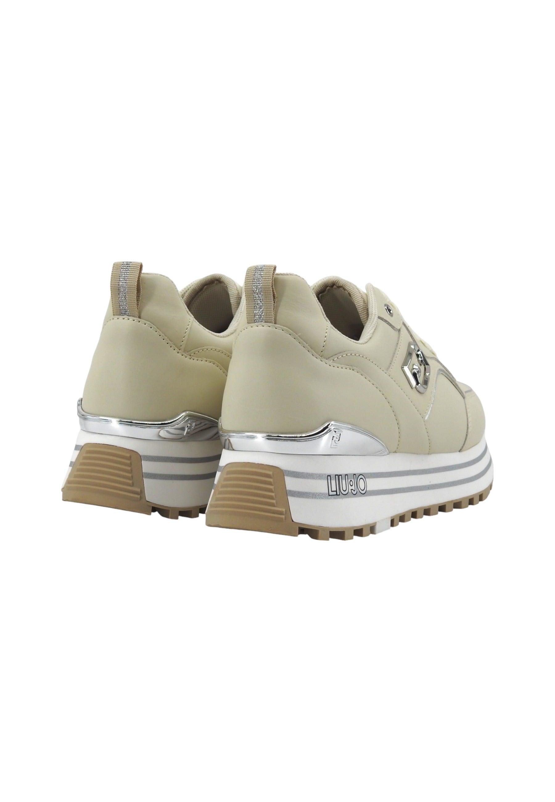 LIU JO Maxi Wonder 73 Sneaker Donna Ivory Beige BA4059P0102 - Sandrini Calzature e Abbigliamento