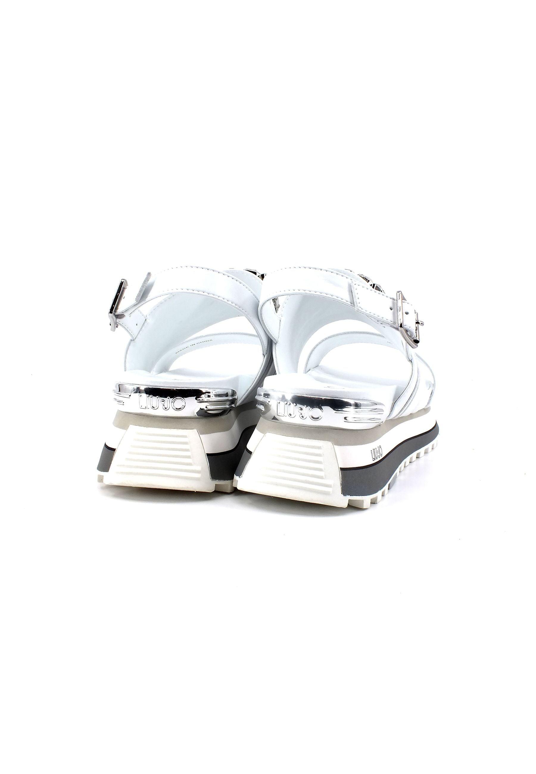 LIU JO Maxi Wonder Sandalo Donna White BA3161EX014 - Sandrini Calzature e Abbigliamento