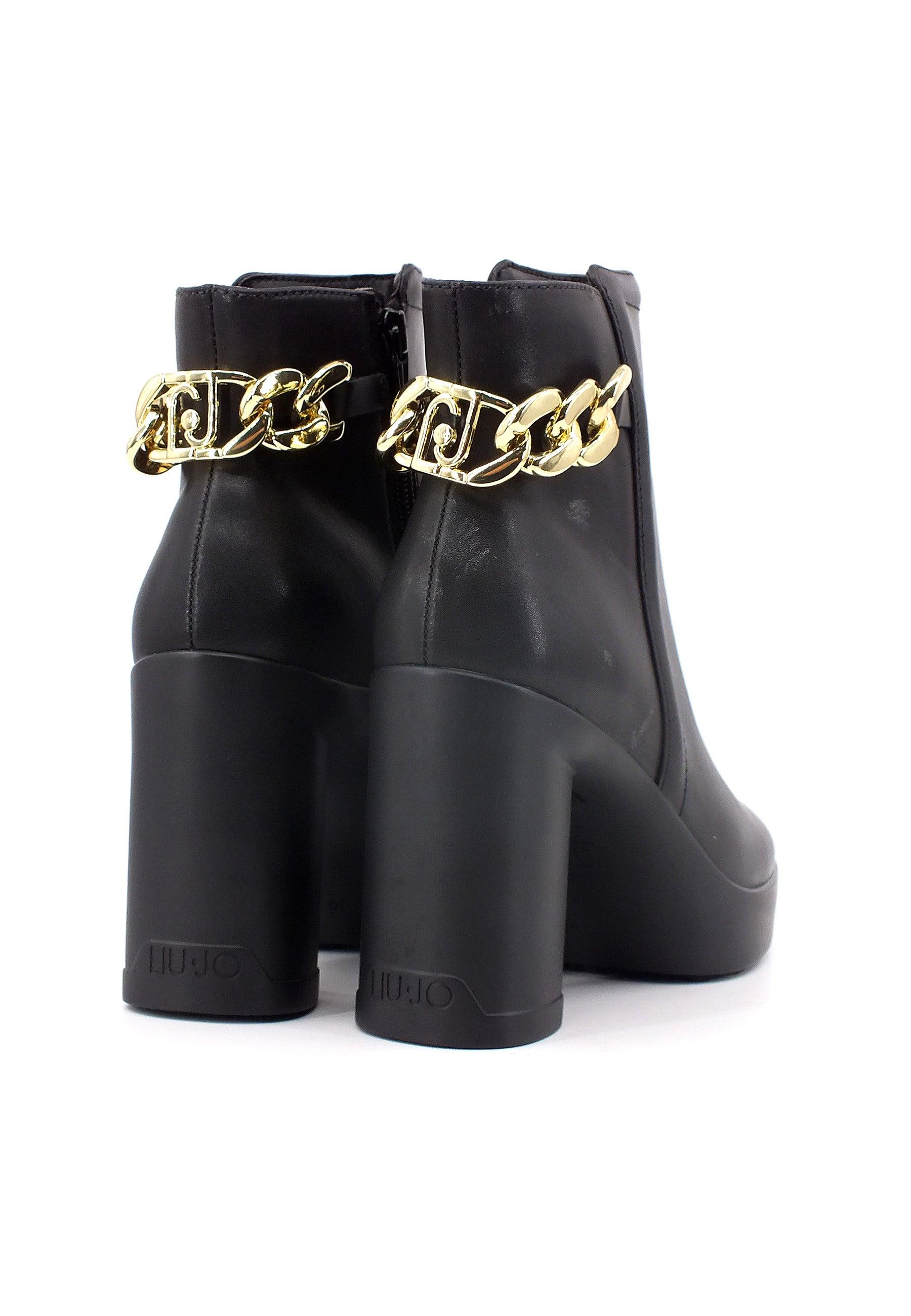 Scopri LIU JO Now 37 Stivaletto Tronchetto Donna Black SF3133P0102