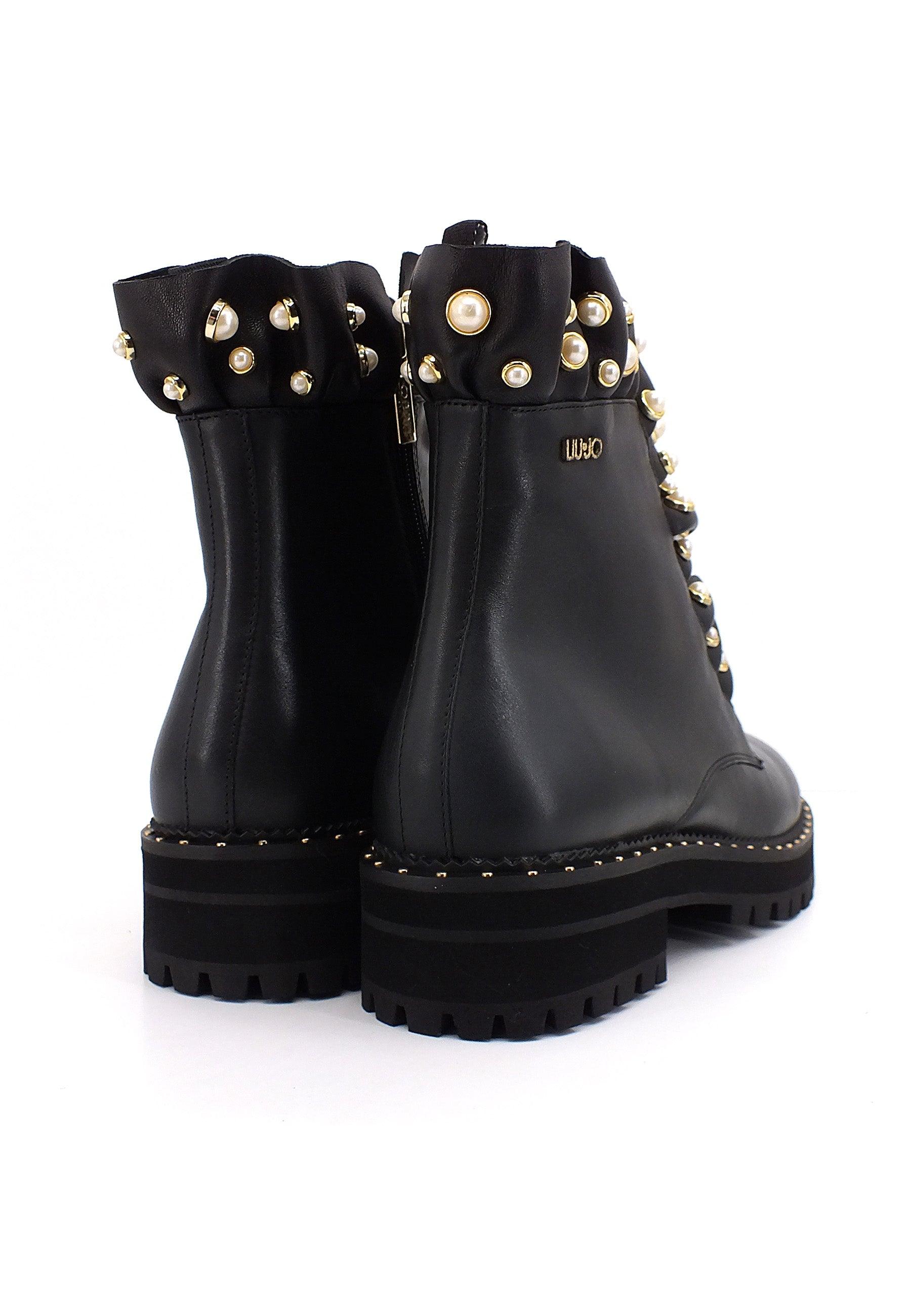 LIU JO Pink 148 Stivaletto Perle Donna Black SF2041PX223 - Sandrini Calzature e Abbigliamento