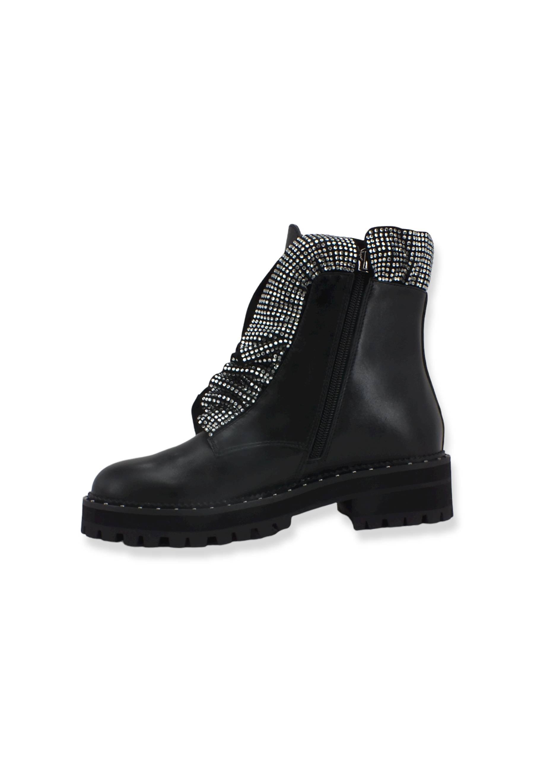 LIU JO Pink 148 Strass Anfibio Donna Black SF2041P0102 - Sandrini Calzature e Abbigliamento