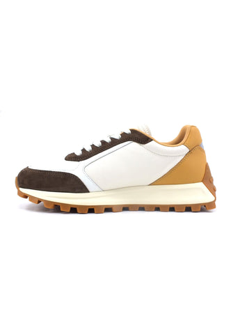 LIU JO Running 01 Sneaker Uomo Off White Brown 7G3005PX404 - Sandrini Calzature e Abbigliamento