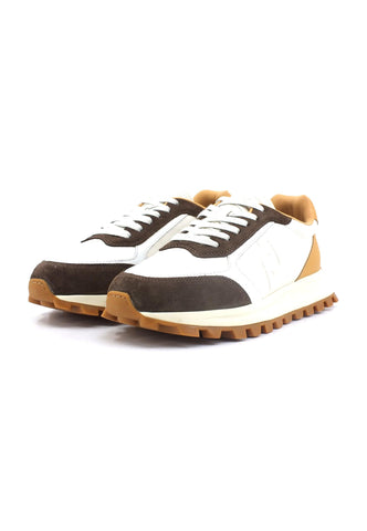 LIU JO Running 01 Sneaker Uomo Off White Brown 7G3005PX404 - Sandrini Calzature e Abbigliamento