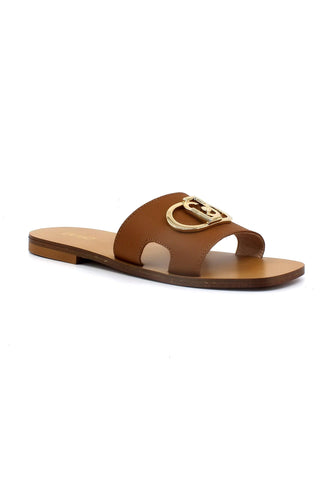 LIU JO Saba 06 Ciabatta Slipper Calf Donna Brandy SA3151P0102 - Sandrini Calzature e Abbigliamento