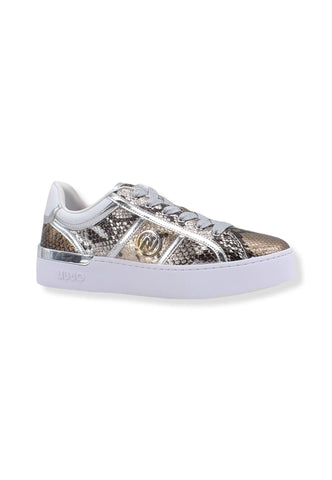 LIU JO Silvia 53 Sneaker Donna Animalier Silver Gold BF2047EX136 - Sandrini Calzature e Abbigliamento