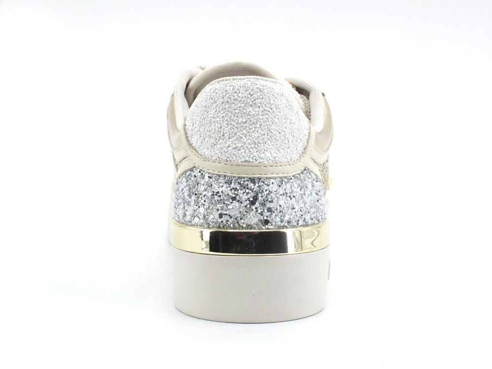 LIU JO Silvia 53 Sneaker Glitter Multi White Gold Silver BA2009TX007 - Sandrini Calzature e Abbigliamento
