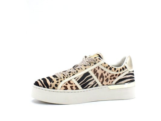 LIU JO Silvia 53 Sneaker Pony Leather Black Maculato BA2009PX008 - Sandrini Calzature e Abbigliamento