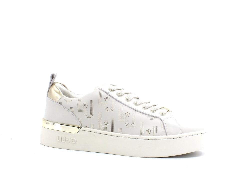 LIU JO Silvia 57 Sneaker Retro Gold Milk BA2013P0102 - Sandrini Calzature e Abbigliamento