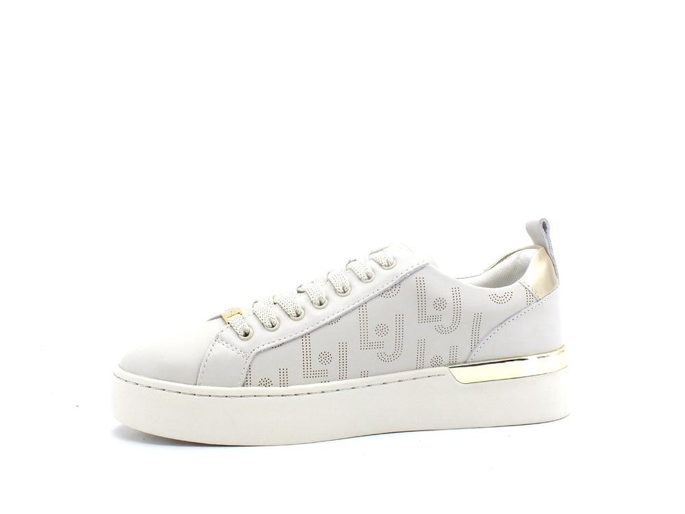 LIU JO Silvia 57 Sneaker Retro Gold Milk BA2013P0102 - Sandrini Calzature e Abbigliamento