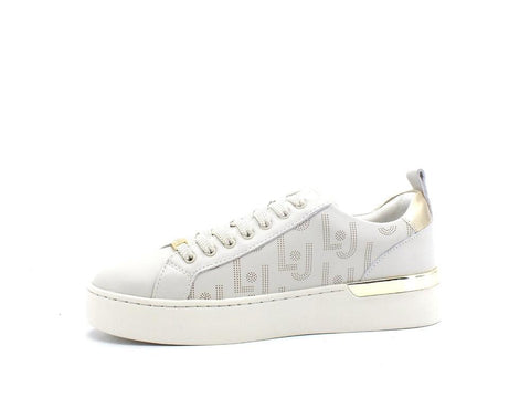 LIU JO Silvia 57 Sneaker Retro Gold Milk BA2013P0102 - Sandrini Calzature e Abbigliamento