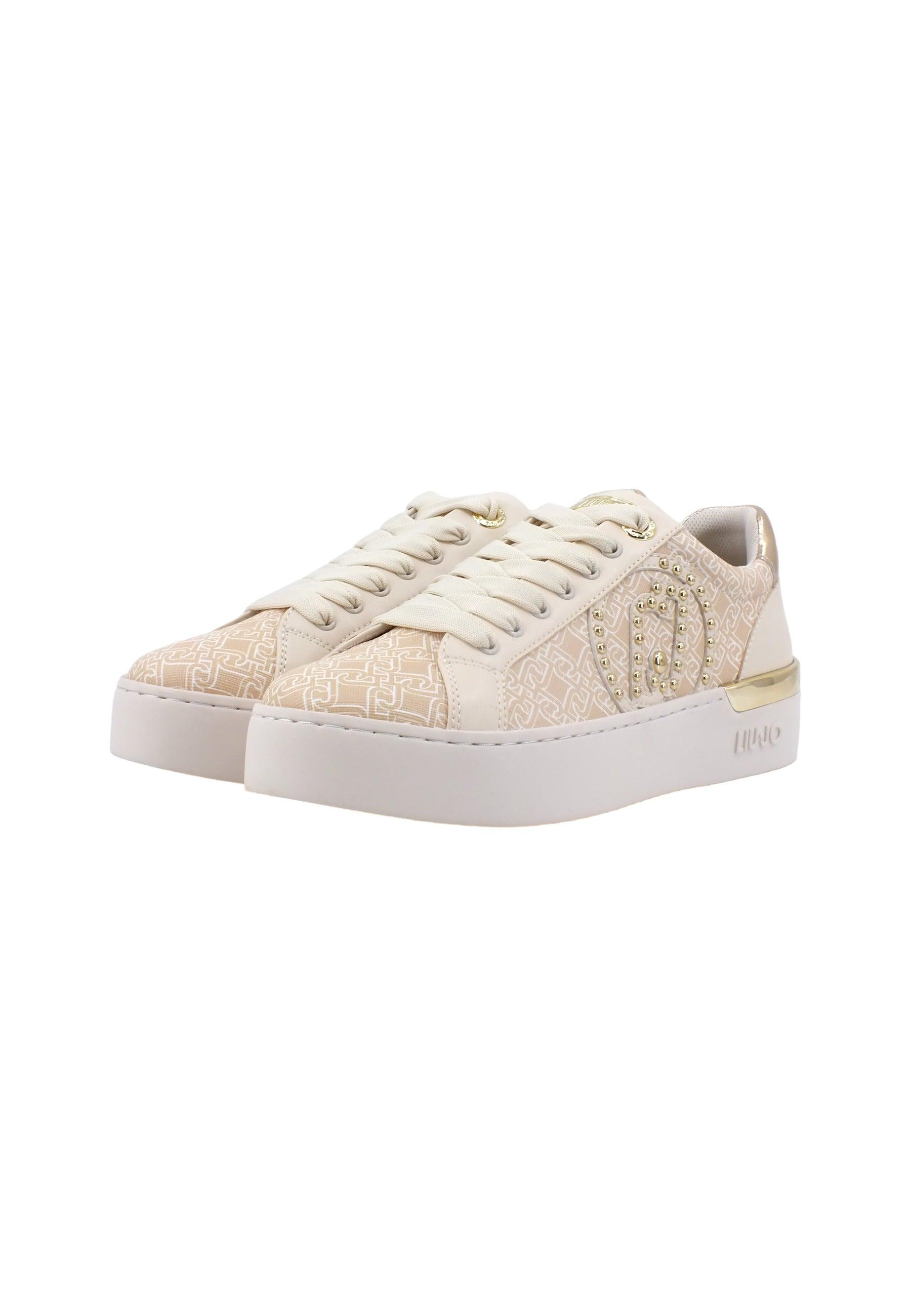 LIU JO Silvia 92 Sneaker Donna Beige Butter BF3041EX191 - Sandrini Calzature e Abbigliamento