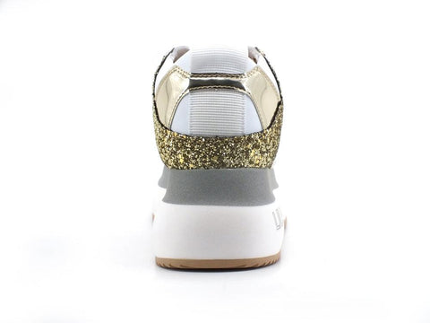 LIU JO Super Maxi Wonder 2 Sneaker Glitter Platform Rose Gold BF1041TX202 - Sandrini Calzature e Abbigliamento