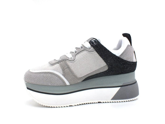 LIU JO Super Maxi Wonder 2 Sneaker Platform Tricolor Silver BA2081PX164 - Sandrini Calzature e Abbigliamento