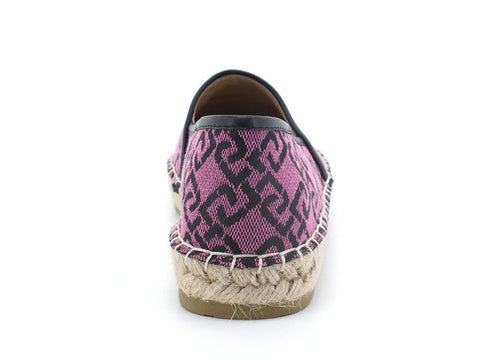 LIU JO Vera 05 Espadrillas Logo Jaquard Dark Rose SA2279TX021 - Sandrini Calzature e Abbigliamento