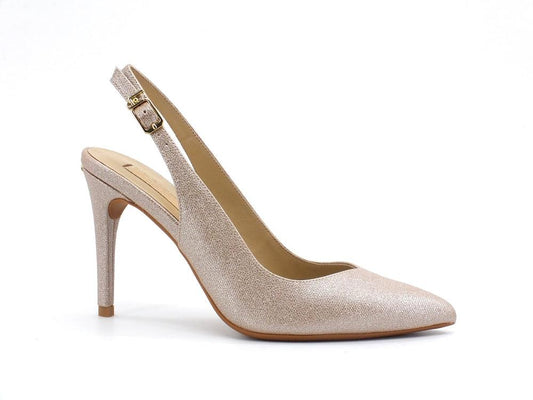 LIU JO Vickie 3 Sling Back Dècolletè Saffiano Laminated Gold SA1093EX099 - Sandrini Calzature e Abbigliamento