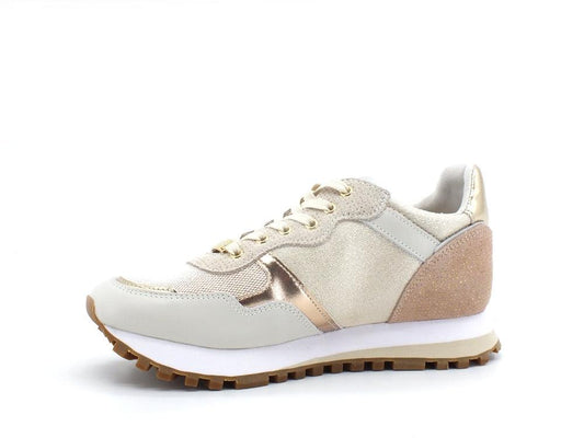 LIU JO Wonder 1 Sneaker Calf Leather Gold BA2027PX030 - Sandrini Calzature e Abbigliamento