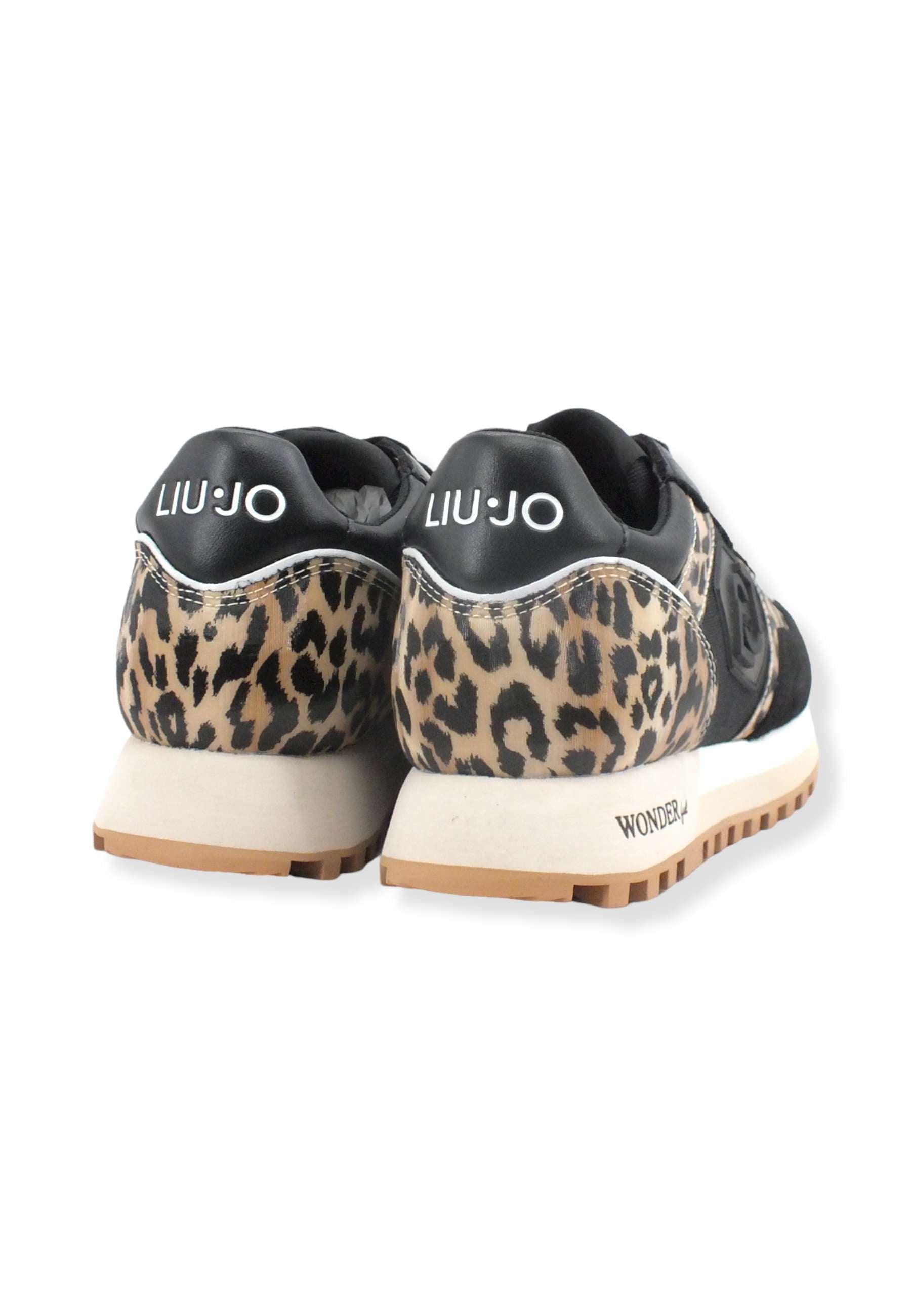 LIU JO Wonder 25 Sneaker Donna Leopard Black BF2067TX078 - Sandrini Calzature e Abbigliamento