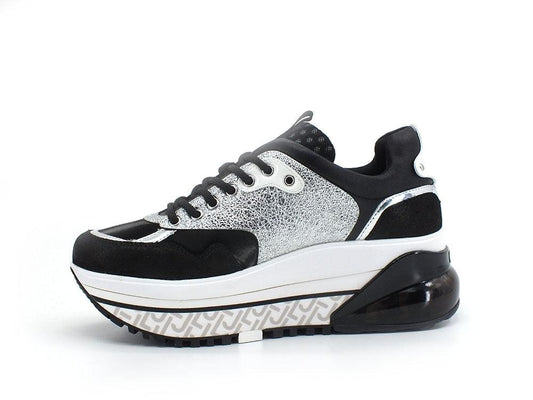LIU JO Wonder Maxi Air 2C Sneaker Black Silver BA2157PX104 - Sandrini Calzature e Abbigliamento