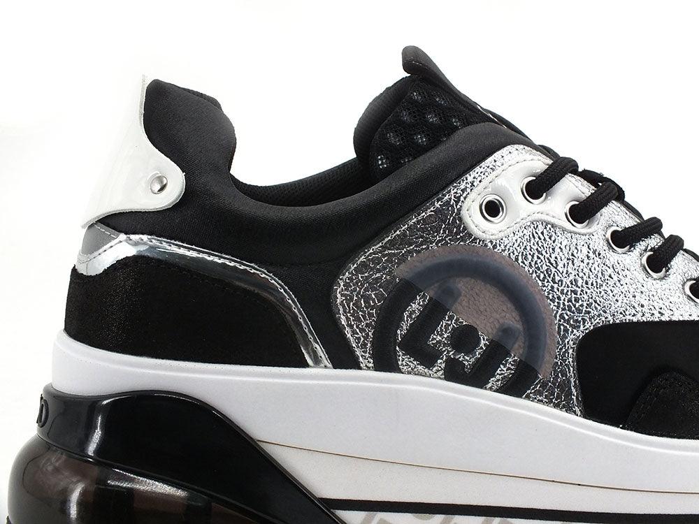 LIU JO Wonder Maxi Air 2C Sneaker Black Silver BA2157PX104 - Sandrini Calzature e Abbigliamento