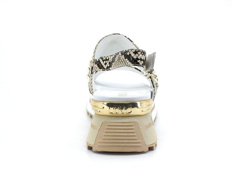 LIU JO Wonder Maxi Sandal 8 Sandalo Animalier Papyrus BA2149EX005 - Sandrini Calzature e Abbigliamento
