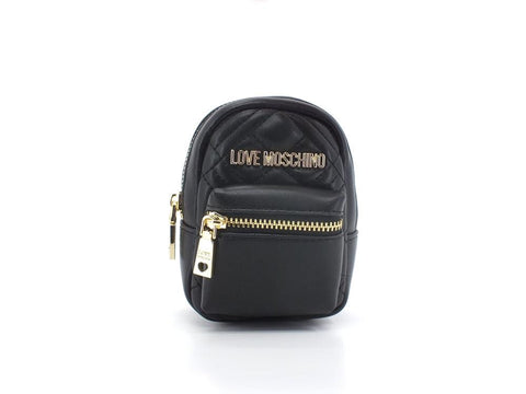 LOVE MOSCHINO Bags Charms Mini Zaino Portachiavi Nero JC6403PP1ELA0000 - Sandrini Calzature e Abbigliamento