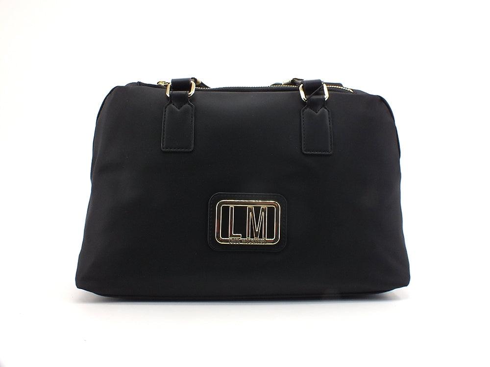 LOVE MOSCHINO Borsa Bauletto Logo Gold Nero JC4299PP0DKM0000 - Sandrini Calzature e Abbigliamento