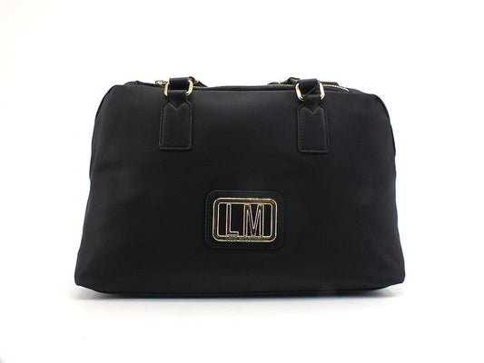 LOVE MOSCHINO Borsa Bauletto Logo Gold Nero JC4299PP0DKM0000 - Sandrini Calzature e Abbigliamento