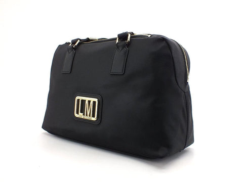 LOVE MOSCHINO Borsa Bauletto Logo Gold Nero JC4299PP0DKM0000 - Sandrini Calzature e Abbigliamento
