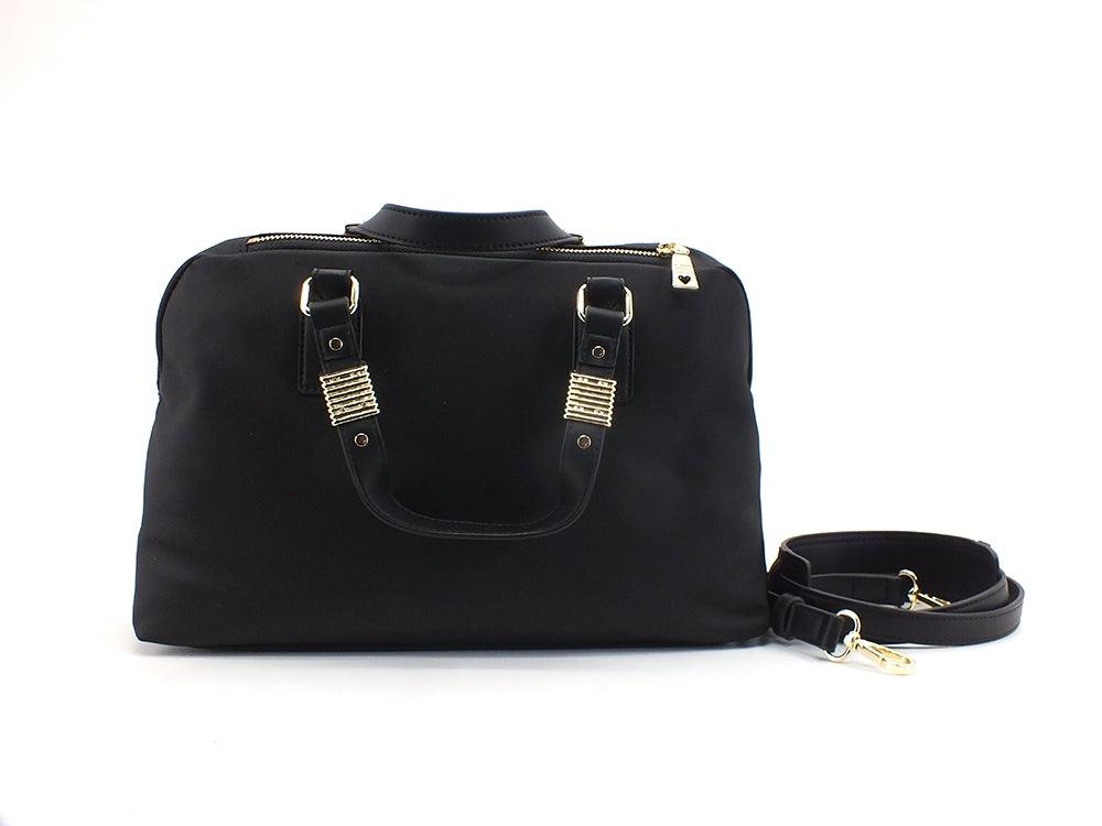 LOVE MOSCHINO Borsa Bauletto Logo Gold Nero JC4299PP0DKM0000 - Sandrini Calzature e Abbigliamento