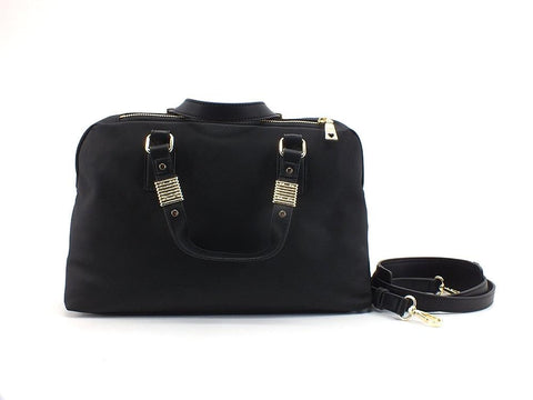 LOVE MOSCHINO Borsa Bauletto Logo Gold Nero JC4299PP0DKM0000 - Sandrini Calzature e Abbigliamento