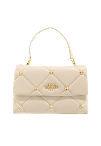 LOVE MOSCHINO Borsa Borchie Cuori Avorio JC4084PP1GLZ0110 - Sandrini Calzature e Abbigliamento