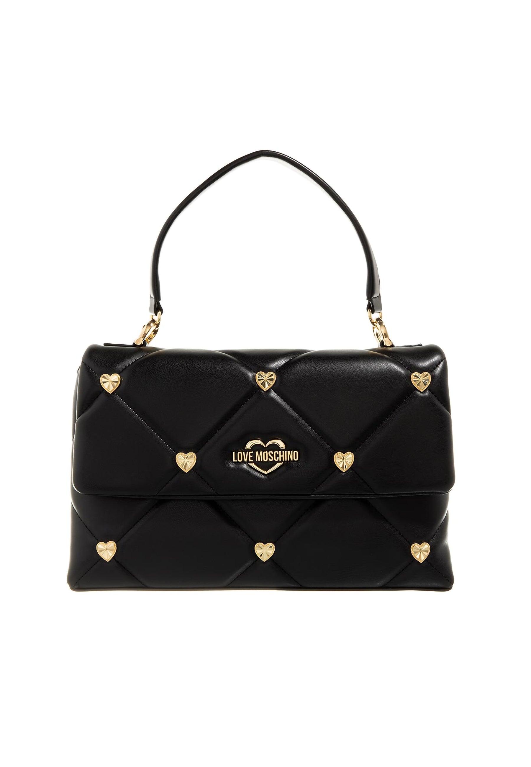 LOVE MOSCHINO Borsa Borchie Cuori Nero JC4084PP1GLZ0000 - Sandrini Calzature e Abbigliamento