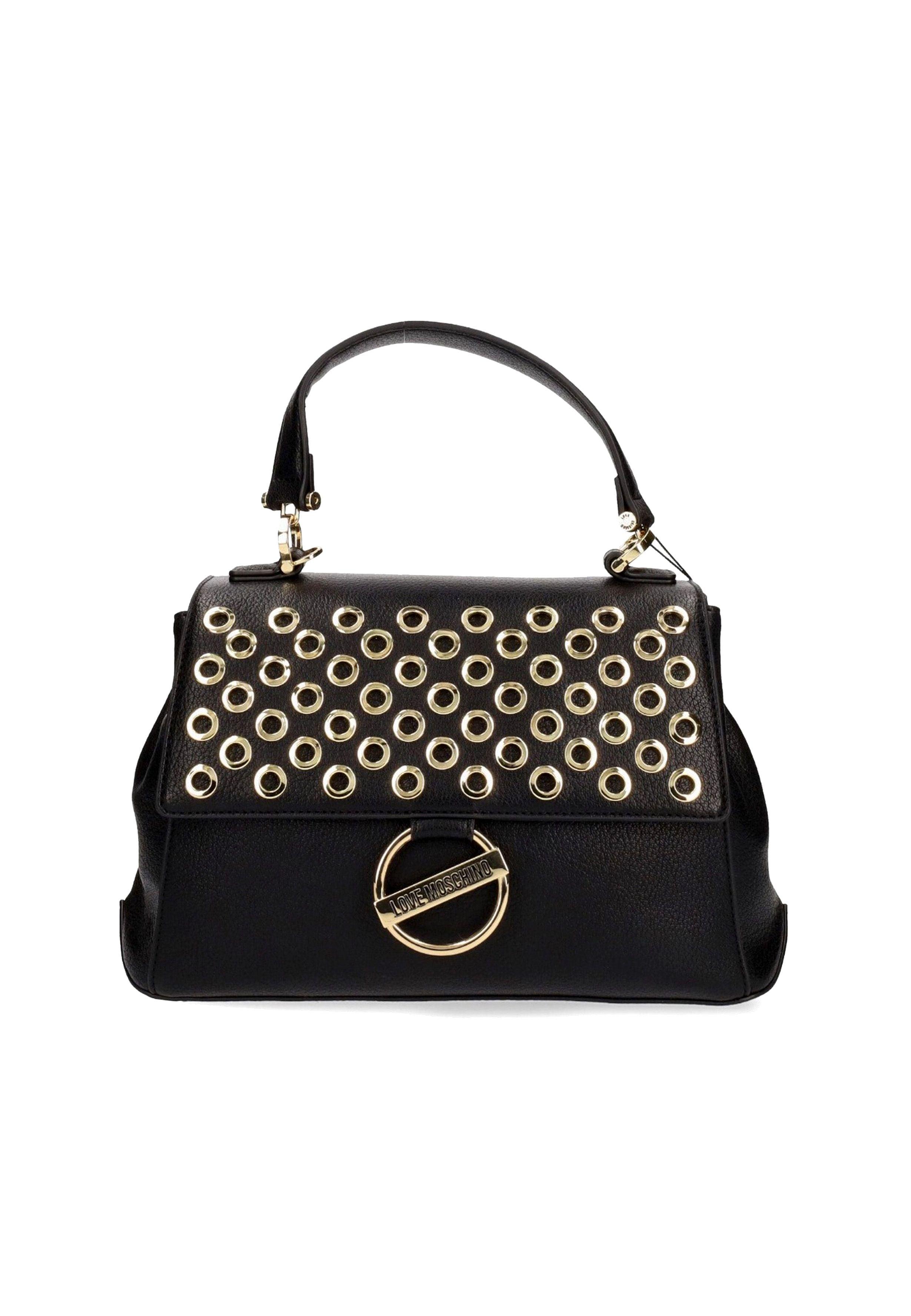 LOVE MOSCHINO Borsa Borchie Eyelets Nero JC4340PP0FKD0000 - Sandrini Calzature e Abbigliamento