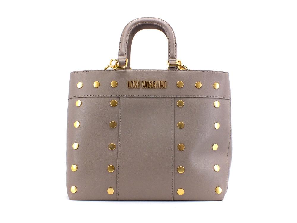 LOVE MOSCHINO Borsa Borchie Grigio JC4222PP1DLM0001 - Sandrini Calzature e Abbigliamento