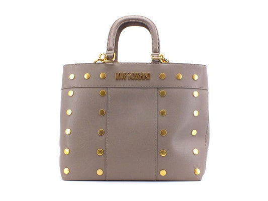 LOVE MOSCHINO Borsa Borchie Grigio JC4222PP1DLM0001 - Sandrini Calzature e Abbigliamento