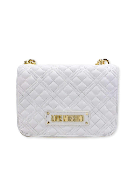 LOVE MOSCHINO Borsa Crossbody Quilted Off White JC4000PP0FLA0120 - Sandrini Calzature e Abbigliamento