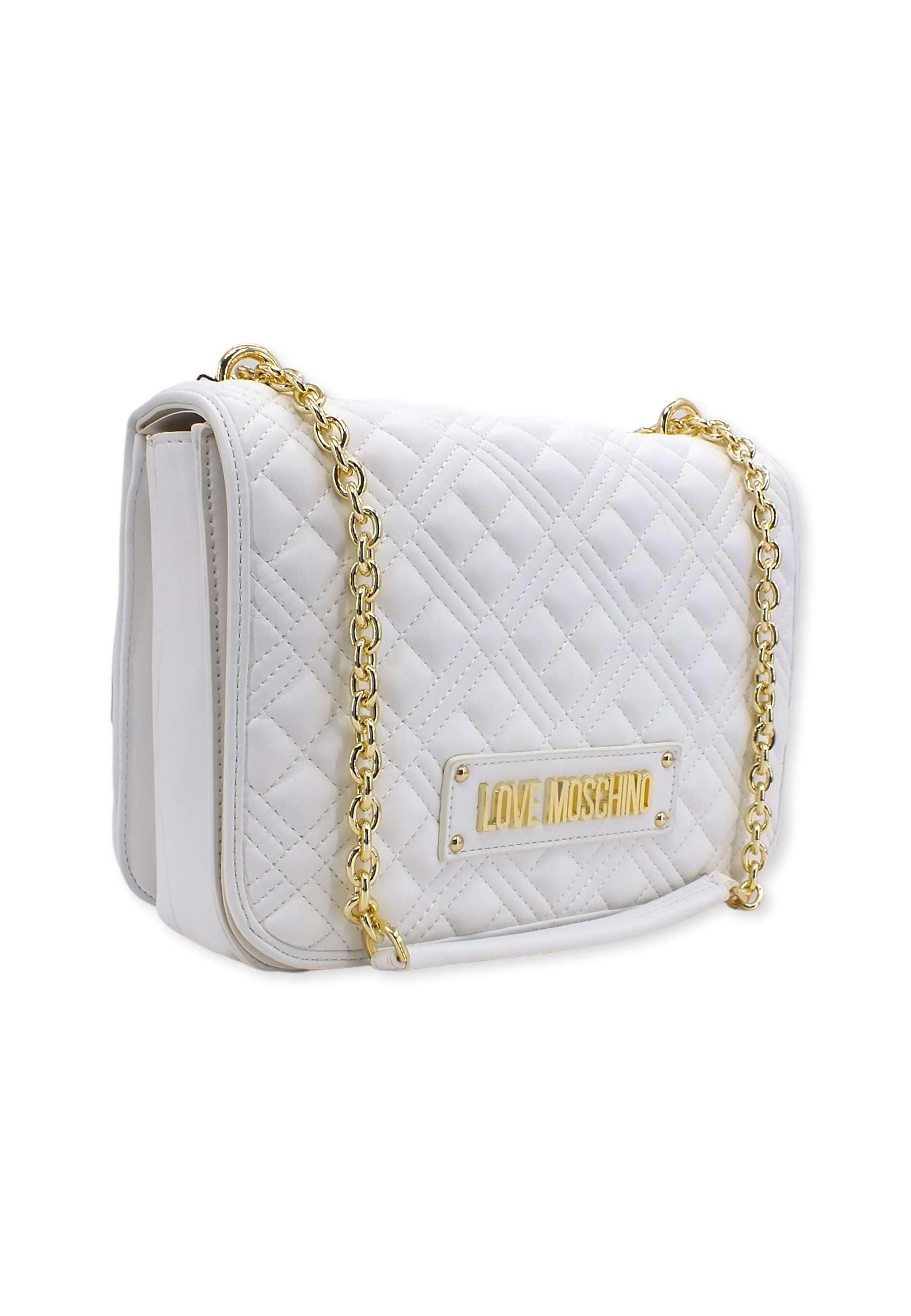 LOVE MOSCHINO Borsa Crossbody Quilted Off White JC4000PP0FLA0120 - Sandrini Calzature e Abbigliamento