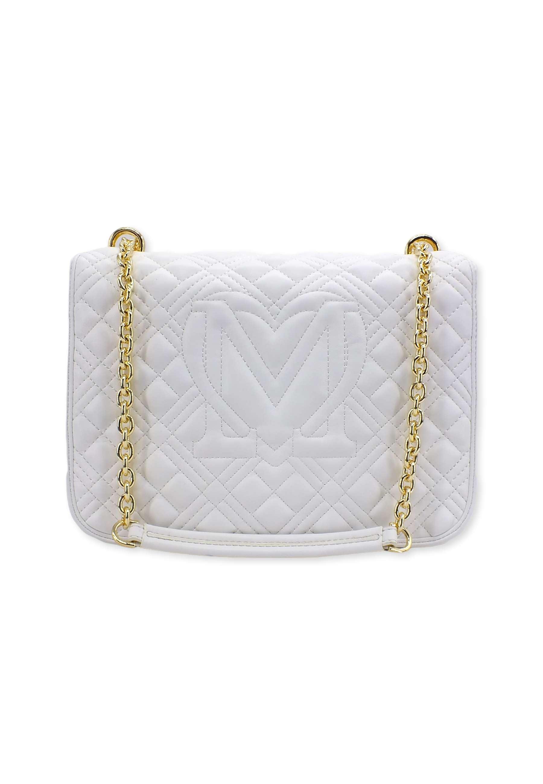 LOVE MOSCHINO Borsa Crossbody Quilted Off White JC4000PP0FLA0120 - Sandrini Calzature e Abbigliamento